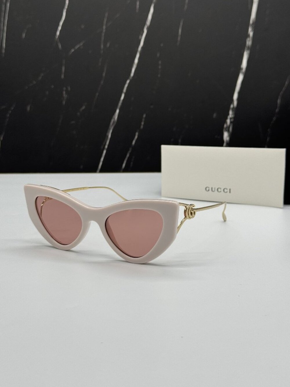 NEW GUCCI GG1565S 003 GOLD/PINK WOMEN SUNGLASSES